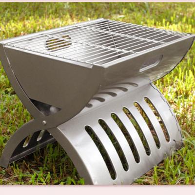 China Easy To Carry Foldable Portable Stainless Steel Charcoal BBQ Grill Grill Home Outdoor Party Camping Smoker For Backyard for sale