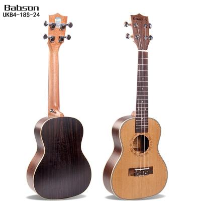 China Popular Solid Cedar 24 Inch Cedar Ukulele Solid In South America for sale