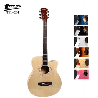 China Linden All basswood acoustic guitar 39 inch OEM cheap guitar for sale