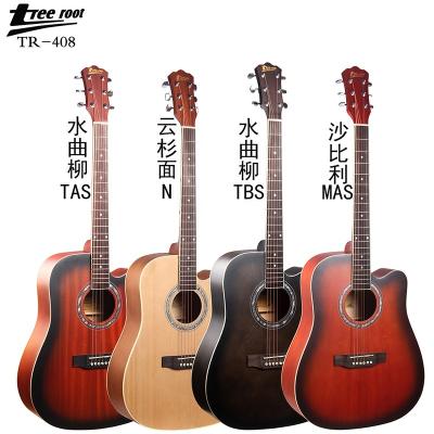 China Best Price Root Tree Thumb Acoustic Guitar 41 Quality Musical Instrument Impeccable/Sapele/Ashtree TR-408-41 Pitch Guitar for sale