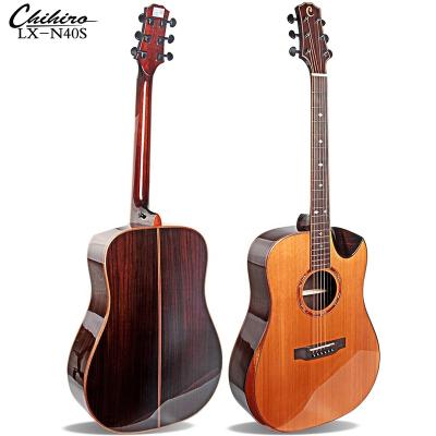 China Cedar Professional Classical Guitars solid all solid wood handmade acoustic guitar for sale