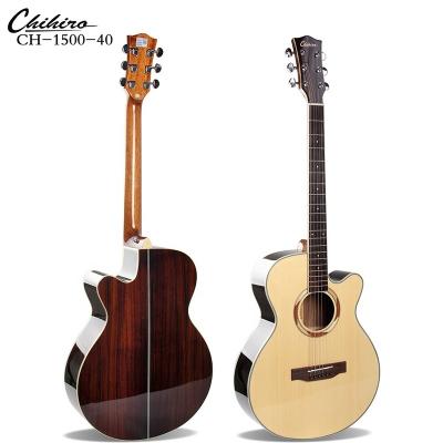 China Flawless High End Natural Guitar Rosewood 40 Inch Acoustic Guitar for sale