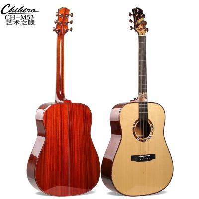 China CH-M53 Impeccable High Grade Chihiro Acoustic Guitar 41 Inch Customized Guitar Person Solo Cut Guitar for sale