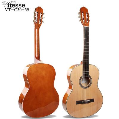 China Impeccable cheap price classical guitar 39 inch wooden guitar hot sale nylon strings for sale