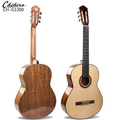 China Chinese Supplier Wholesale Flawless 39 Inch Walnut Top Side and Back Classical Guitar for sale