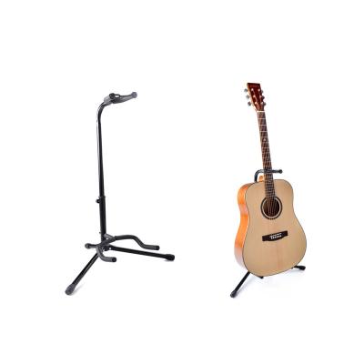 China Black Acoustic Guitar Stand Electric Guitar Stand Musical Instrument Bracket for sale