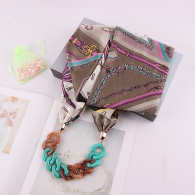 China Soft Touch Lady Scarfs New Trendy Feeling Infinity Jewelry Beads Necklace Style Neck Pendant for sale