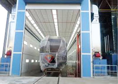 Cina Pittura automatica completa ferroviaria della cabina di spruzzo del Downdraft della pittura sia dalle mani di superficie in vendita