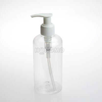 China PET Material Recyclable 250ml Clear Plastic Bottle Hand Sanitizer Dispenser Bottles With Pump For Cosmetic Packaging for sale