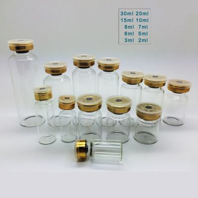 China Pharmaceutical Personal Care 2ml 3ml 5ml 10ml 15ml 20ml 30ml Clear Injection Glass Vial for sale