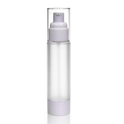 China BEAUTY PACKAGING 50ml Frosted Plastic Airless Pump Lotion Serum Bottle For Cosmetic Package for sale