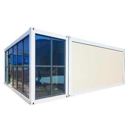 China Low Price Contemporary Steel Modular Prefab House Storage Container Flat Pack Light Low Price Detachable Container House 20ft for sale