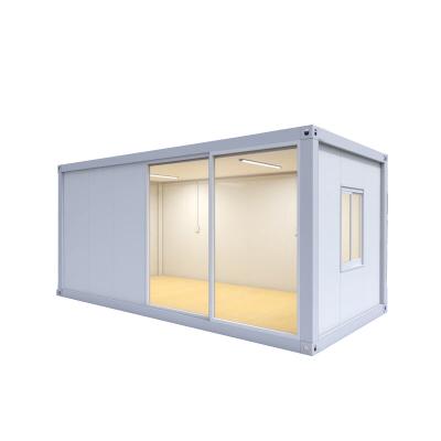 China Contemporary Flat Pack Container House Pre Fabricated Concrete Insulation Kits Portable Office Storage Units for sale