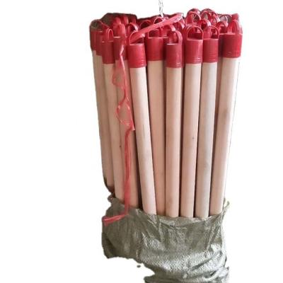 China Home Cleaning Tools Good Quality Natural Wooden Eucalyptus Wooden Broomstick Handle Broom Stick Broom Handles for sale