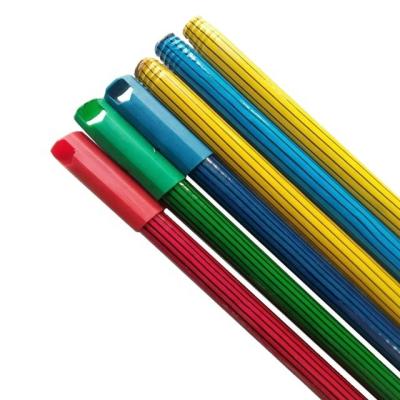 China Factory Eco-Friendly Best Price PVC Coated Wooden Broom Handle Coated Wooden Broom Stick Broom Sticks for sale