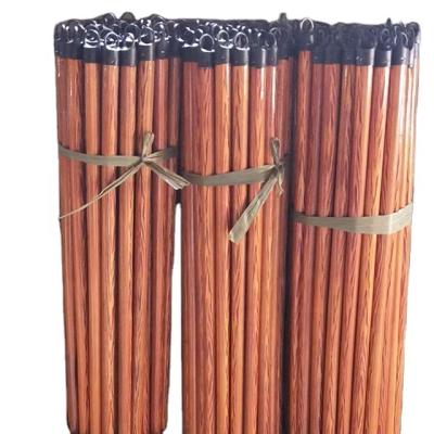 China China Guangxi Factory Price Eco-friendly Eucalyptus Broom Flowers Cleaning Tool Broom Stick Wood Broom Stick Handle for sale