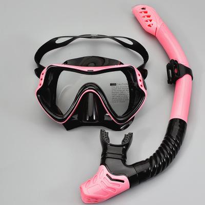 China Professional scuba diving equipment, mask and snorkel cheap adult silicone 180 set for sale