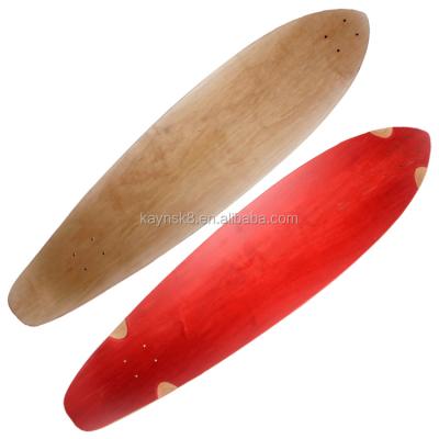 China Long Type and 100% Maple Panel 10 Ply Canadian Maple Longboard Wood Deck for sale