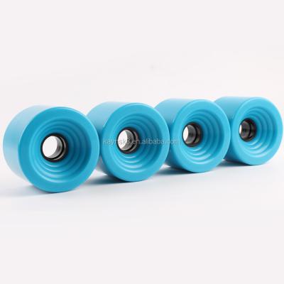 China 4pcs70*51mm PU Longboard Wheels With Supporting Longboard Parts Skateboard Accessories for sale