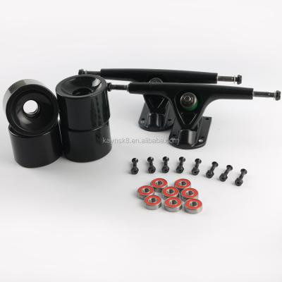 China 356 pairs aluminum style longboard trucks combo sets, wheels+bearing+hardware for sale