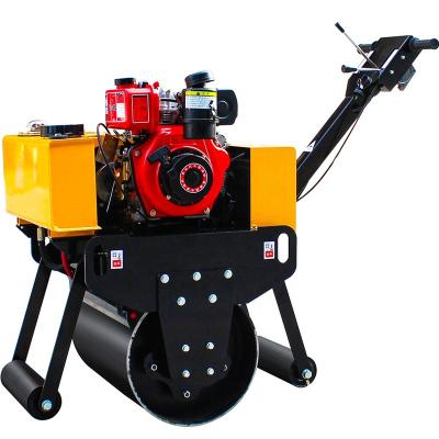 China Hotels Road Construction machinery 0.5 ton Vibration Single Drum Road Roller for sale