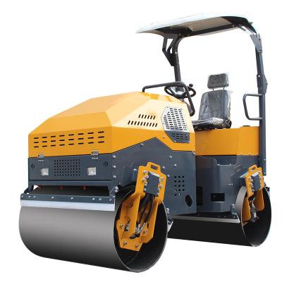 China Hotels 3 Ton Mini Compactor Road Roller Mini Double Drum Vibratory Asphalt Road Roller for sale