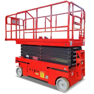 China Hotels Rough Terrain Electric Diesel Man Lift Tracked Driven Crawler Scissor Lift On Tracks for sale