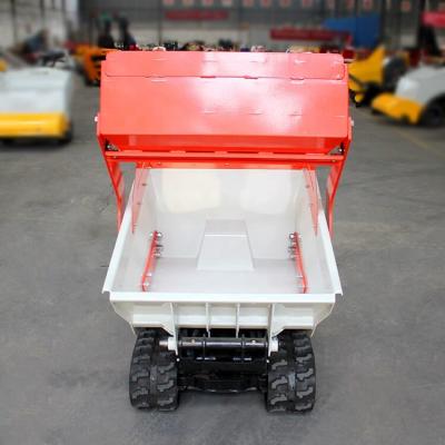 China Hotels HUAQI 500kg 800KG 1 T 2 Ton Diesel Hydraulic Crawler small Mini Dumper for sale