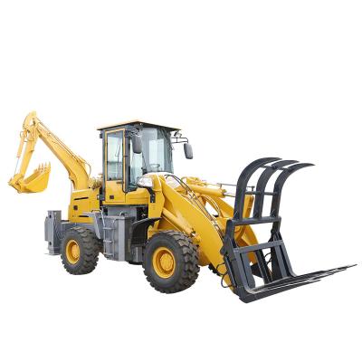 China Hotels 4x4 Wheel Mini Backhoe Excavator Loader Price for sale