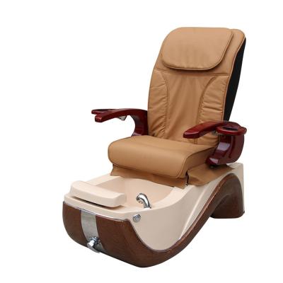 China Flexible Footstool Classic Chocolate Leather Used Cheap Pedicure Chairs for sale