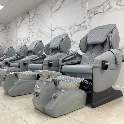 China Baihai 3D Weightless Massage Pedicure Foot Spa Technology Unique Luxury Pedicure Chair 2022 Flexible Footrest for sale