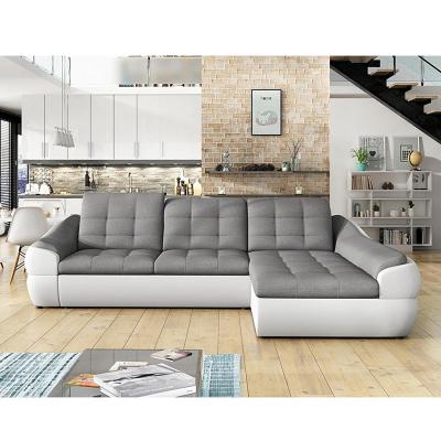 China Sofa with hot sale l shape bed adjustable design headrest +sofa sofa with bed, customized sofa bed with storage box for sale