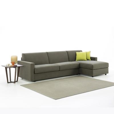 China Eco - Friendly Best Sell OEM Fabric Leather Foldable Corner Sofa Cum Bed With Storage for sale