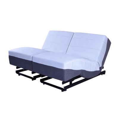 China Eco - Friendly Adjustable Electric Bed With Remote Control Massager Adjustable Bed for sale