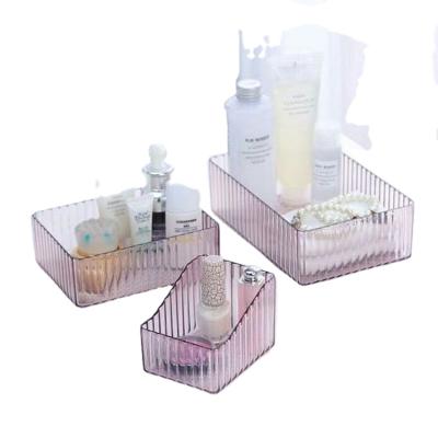 China High Quality Eco-friendly Plastic Cosmetics Organizer Case Fashionable QM PS Make Up Box for sale