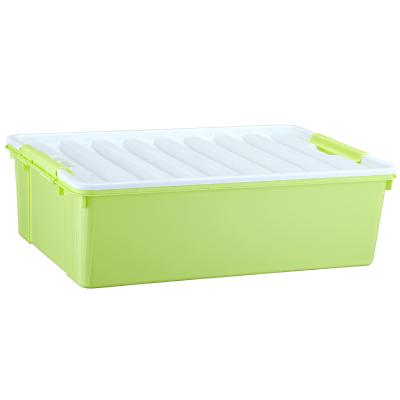 China QM Shabby Chic Hot Strong Plastic Storage Box Underbed Storage Box With Lid for sale