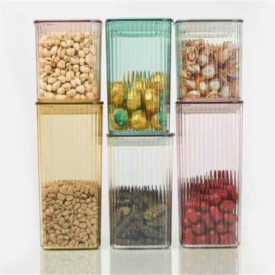 China Factory Direct Selling Preservation QM Plastic Freshness Food Box 1.25L High Transparent Airtight Container Square Factory Direct Seal Storage Jar for sale