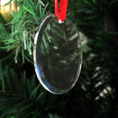 China Round Shape Crystal Christmas Ornament MH-GJ014 Glass Xmas Decoration Empty Tree Decorations Christmas Ornament for sale