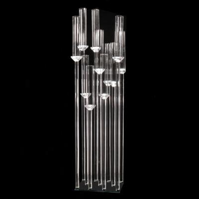 China High End ECO-frendly MH-Z004 Unique Crystal Candle Holder 11AM For Candelabra Wedding Decoration for sale