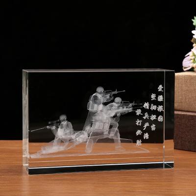 China China K9 Crystal Cube Photo Frame Custom laser engrave 3d photo Crystal Cube For Souvenir Gift for sale