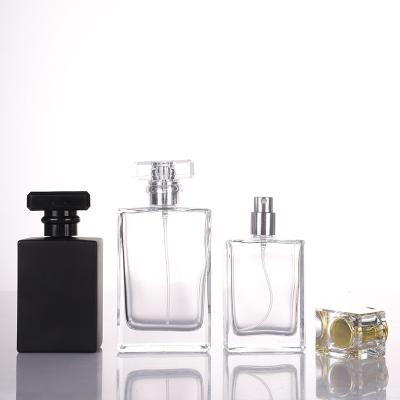 China Cosmetic Luxury 30ml Perfume Bottles Empty 50ml 100ml Clear Fine Mist Spray Bottles Perfume Spray Bottle With Acrylic Cap for sale