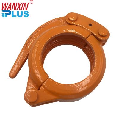 China Construction Material Shops Engineering Machinery Parts Concrete Pump Pipe Forged Flange DN75 Snap Type for sale