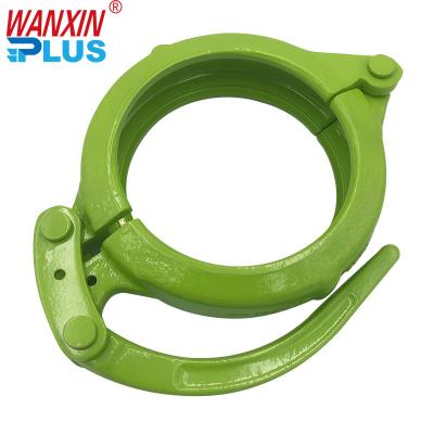 China DN125/55 Construction Material Shops Concrete Pipe Flange Snap Type Hand Pull Forged Pipe Coupling for sale