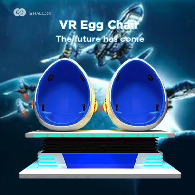 China Metal ShallxR Earn Money Double Seats Virtual Reality Multiplayer VR Simulator Device 2 Players 9D VR Egg Cinema Chair zu verkaufen