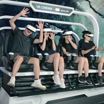 China ShallxR 9D Metal Virtual Reality Simulation Rides Immersive Shooting Interactive Games 4 Seats Vr Cinema Motion Chair for sale