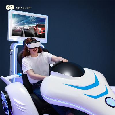 China Metal 9d Vr Racing 360 Degree Games Simulator Vr Car Racing Arcade Game Machine for sale