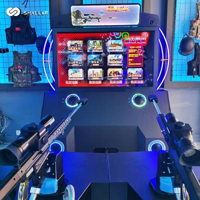 China Metal Shallxr Vr Theme Park 4 Player Virtual Reality Gun Game Machine 9d AR Shooting Game Equipment for sale