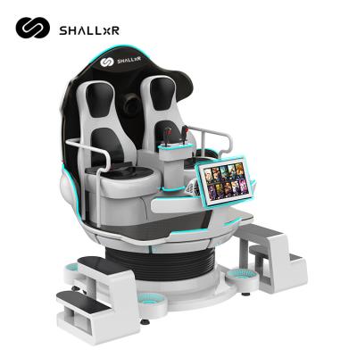 中国 Classic Metal Roller Coaster Vr Egg Chair Space Capsule Simulator With Vr Headset 販売のため