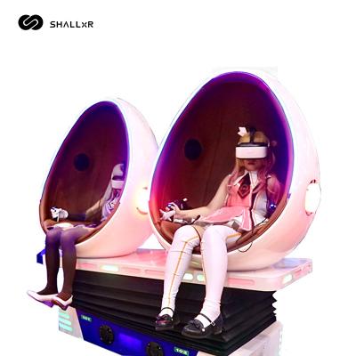 中国 Metal Shallxr 2 Player Egg Seat Vr Game Cinema 9d Double Vr Simulator Egg Chair 販売のため