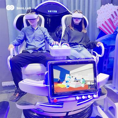 中国 Metal 2 Seat Egg Chair Roller Coaster 9d Vr Cinema With Shooting Game For Sale 販売のため